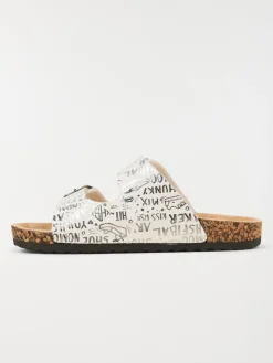 Sandale blanche imprimée fille (31-36)