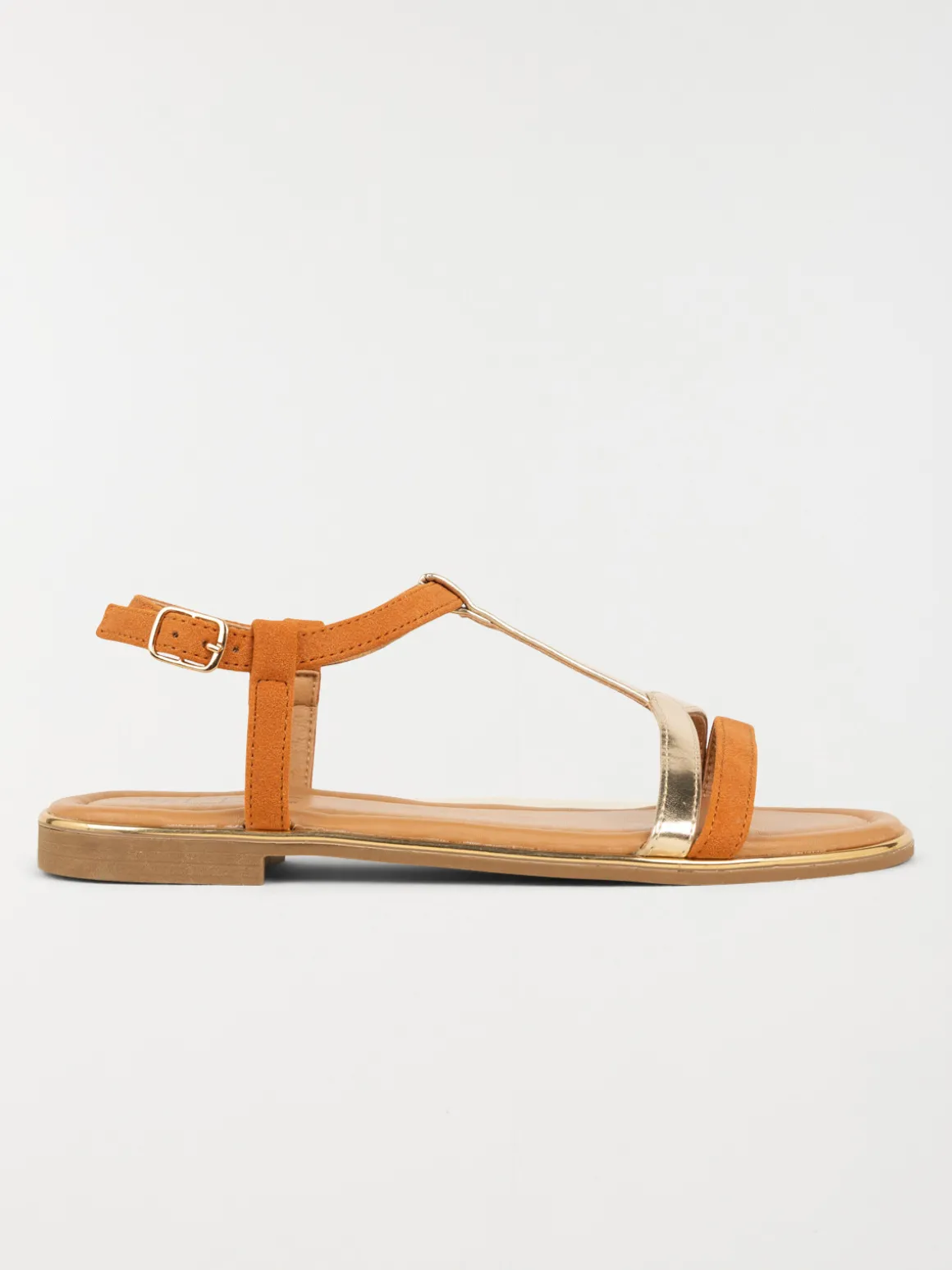 Sandale camel et dorée femme (36-41)
