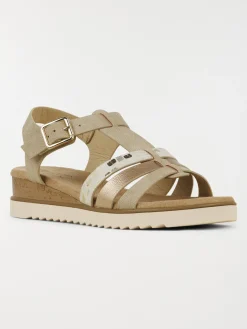 Sandale compensée beige femme (36-41)