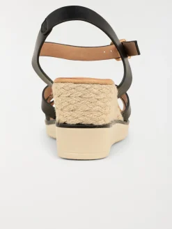 Sandale compensée femme noir (36-41)