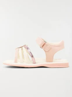 Sandale fleur rose fille (19-23)