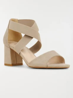 Sandale grise talon haut femmme (36-41)