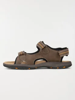 Sandale marron à scratch homme (40-45)
