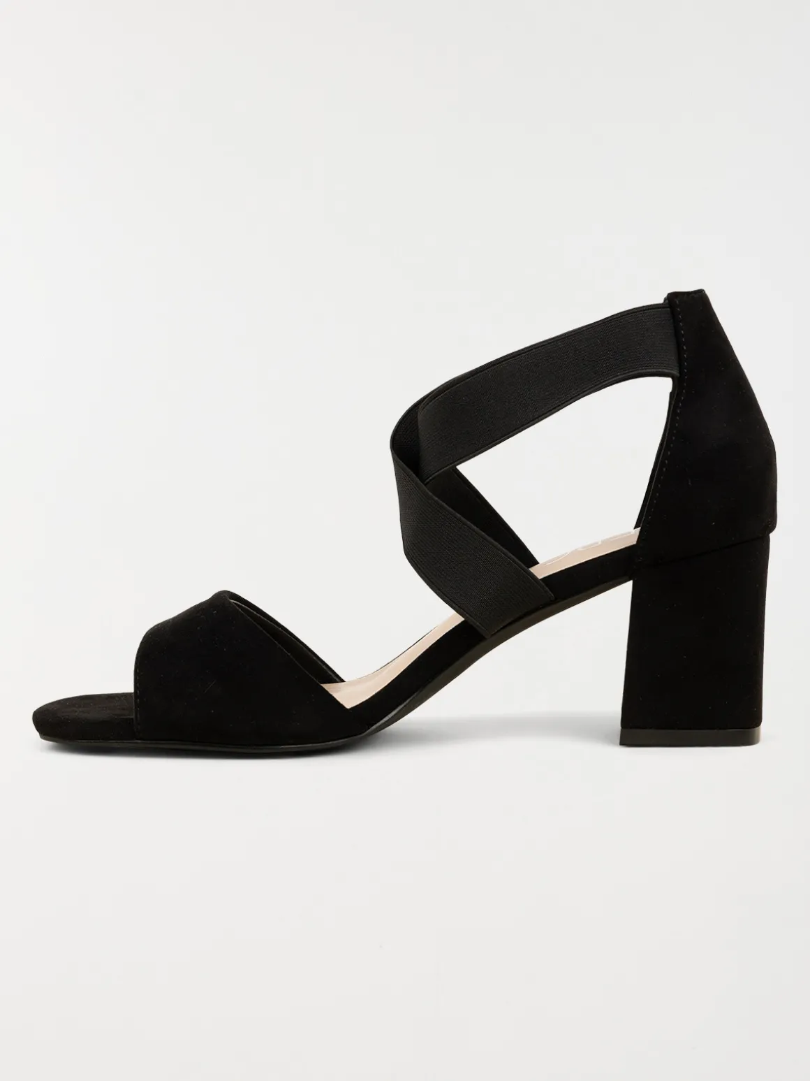 Sandale noire talon haut femmme (36-41)