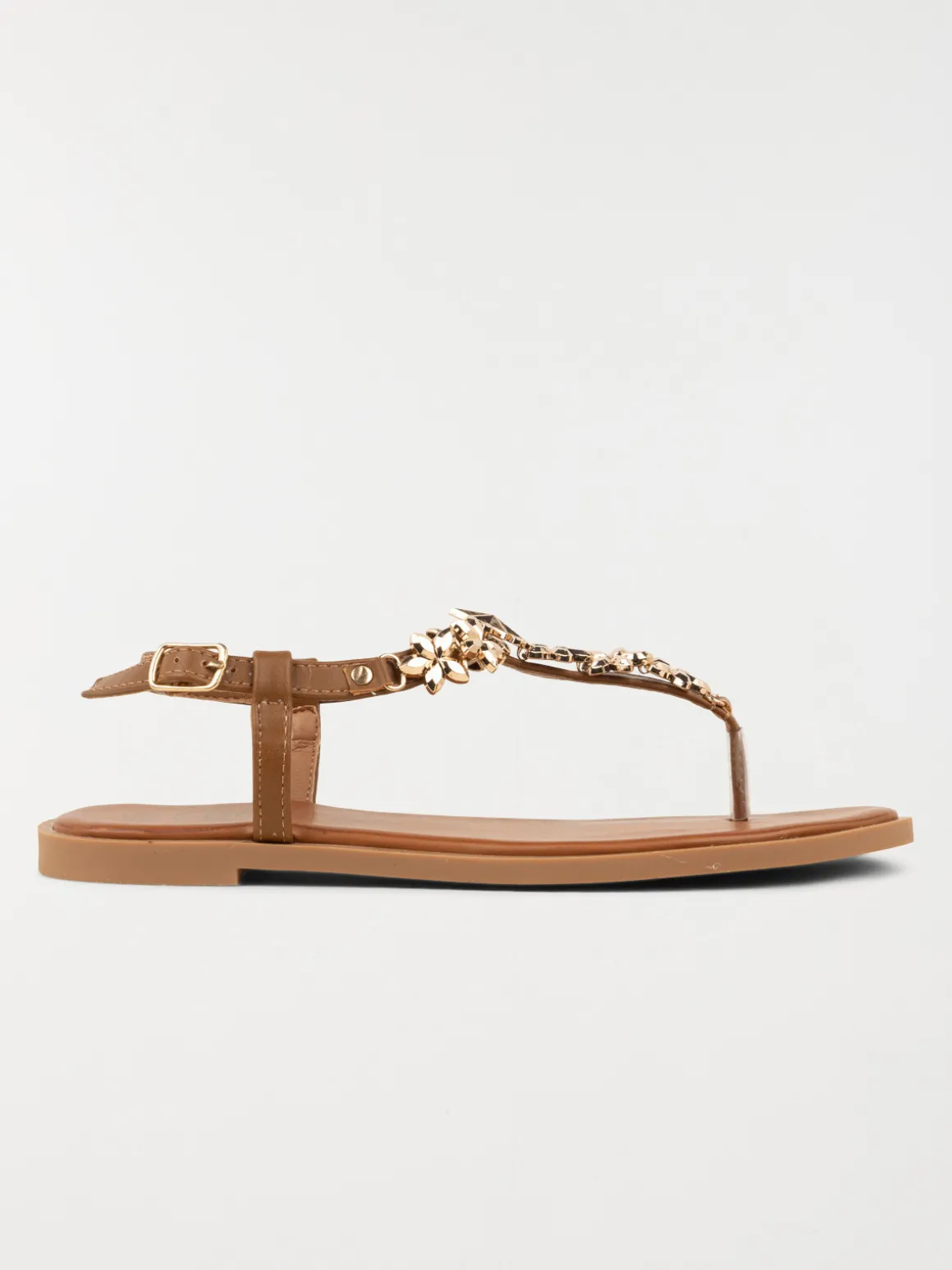 Sandale plate bijoux femme (36-41)