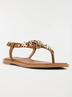 Sandale plate bijoux femme (36-41)