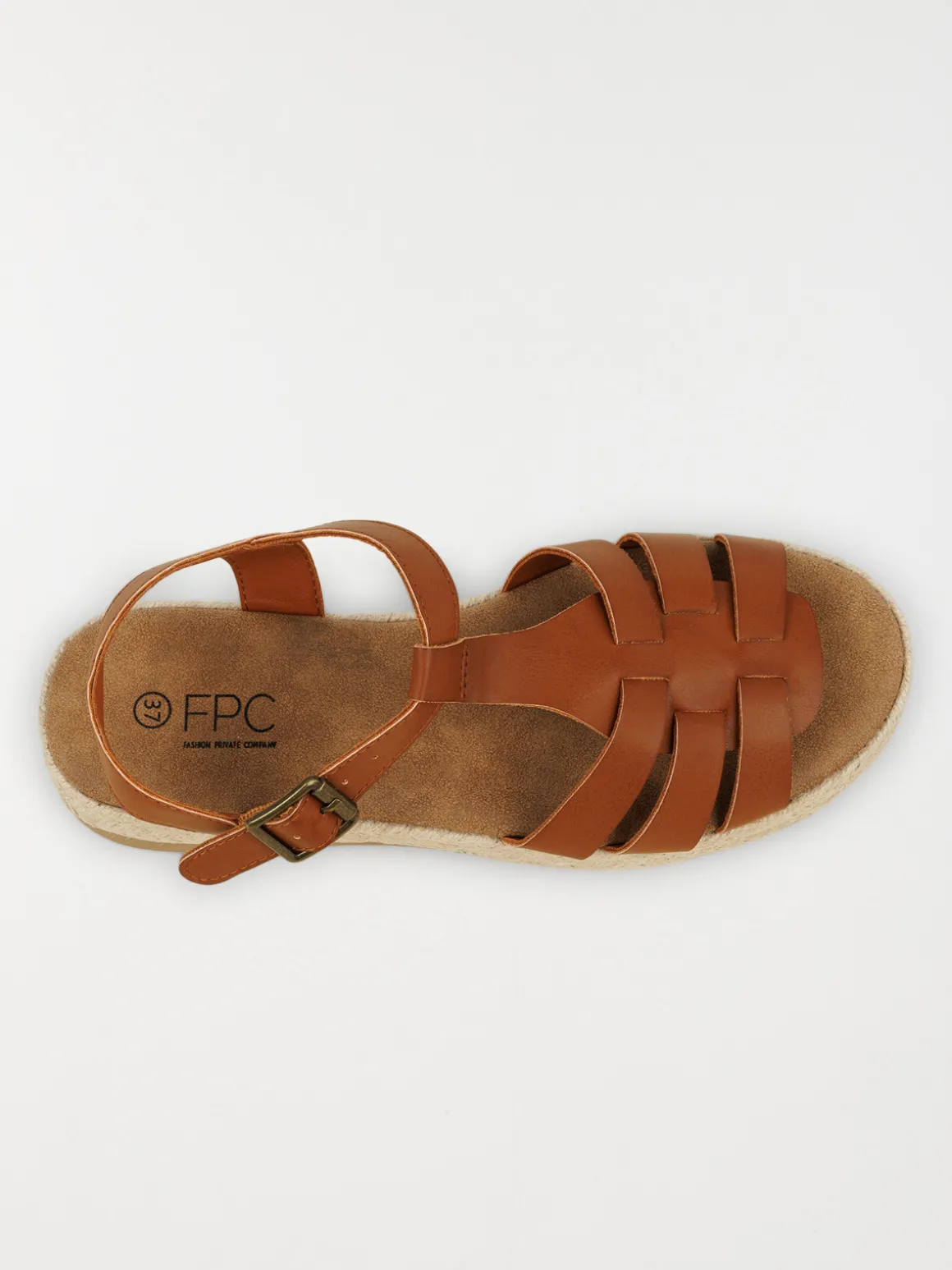 Sandale plateforme femme marron (36-41)