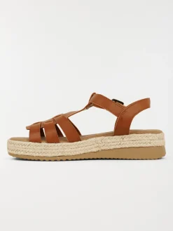 Sandale plateforme femme marron (36-41)