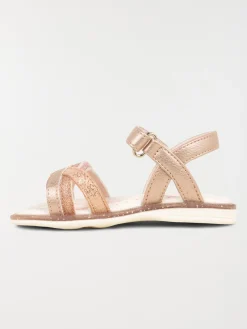 Sandale rose et pailletée fille (19-23)