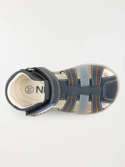 Sandales à scratchs navy garçon (20-23)