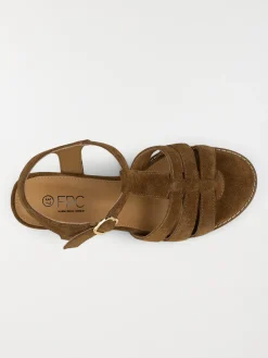 Sandales à talon camel femme (36-41)
