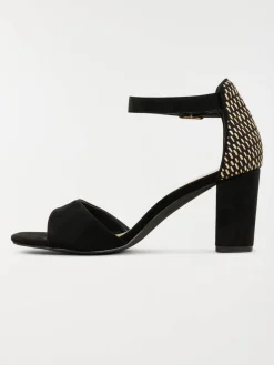 Sandales à talons femme noir (36-41)