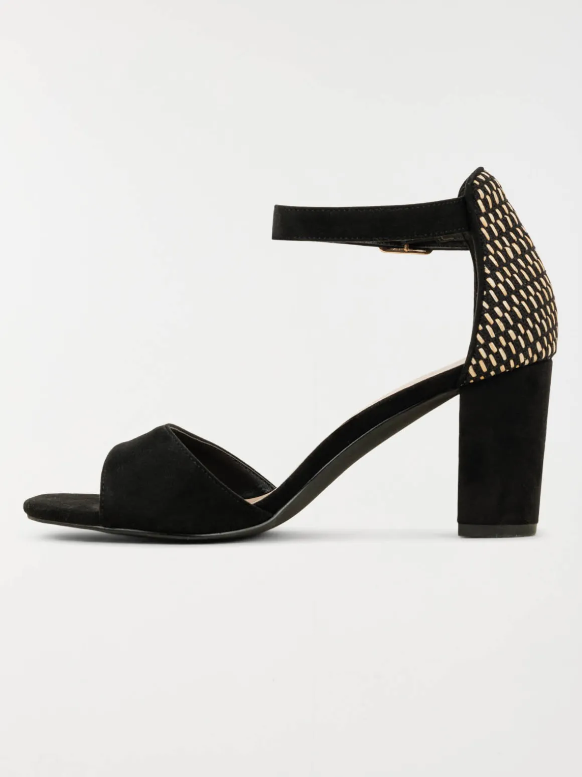 Sandales à talons femme noir (36-41)