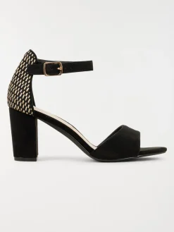 Sandales à talons femme noir (36-41)