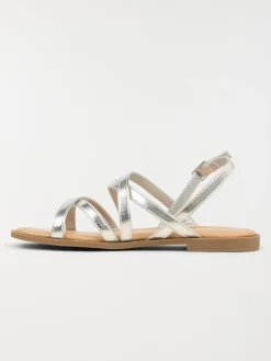 Sandales argentées fille (31-35)