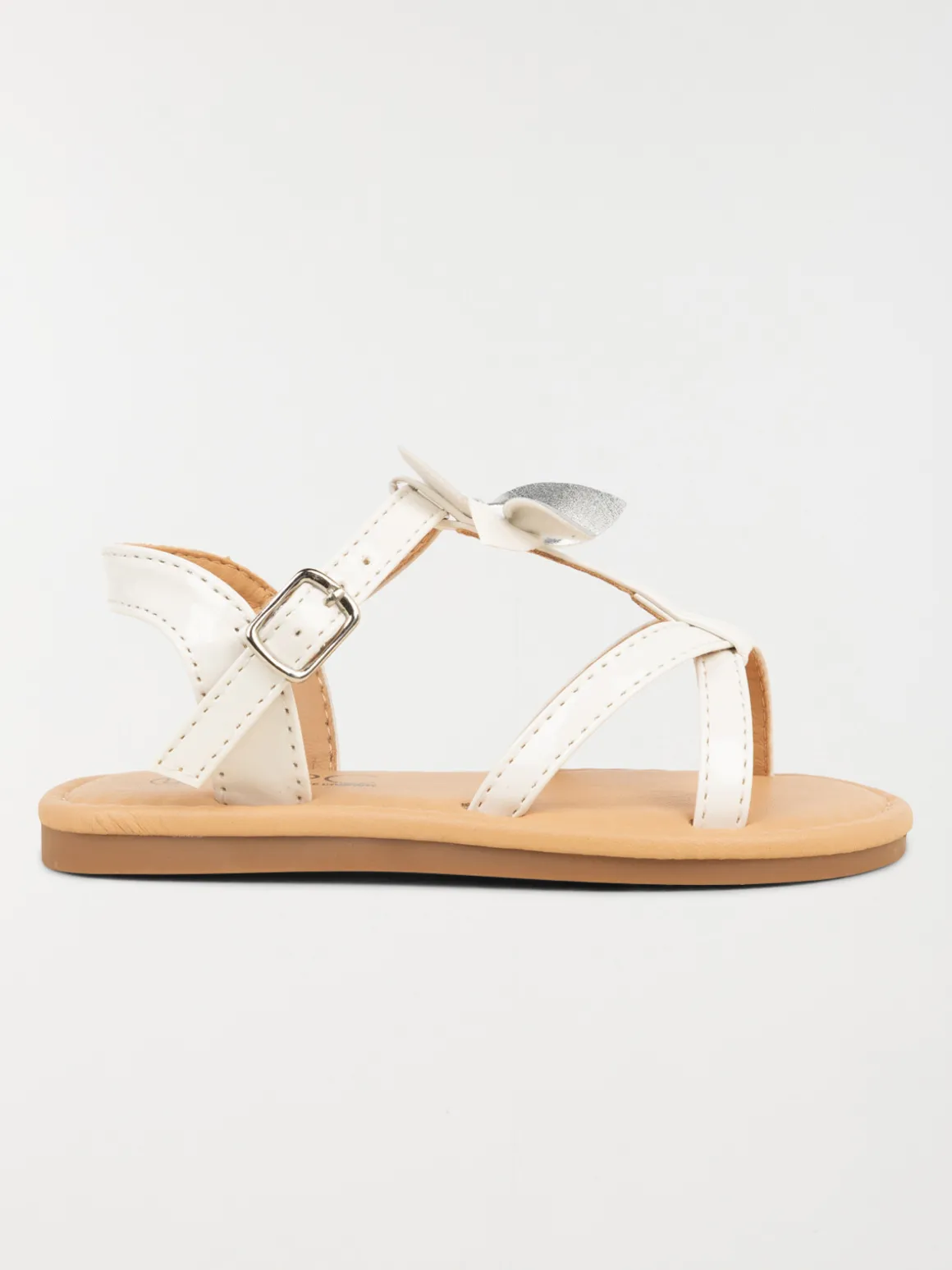 Sandales blanches plates fille (24-30)