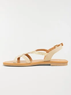 Sandales bride pailletée femme (37-42)