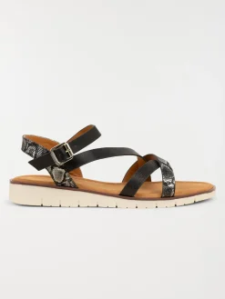 Sandales brides imprimées femme (36-41)