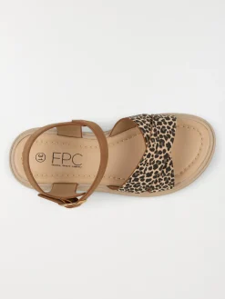 Sandales brides léopard fille (31-36)