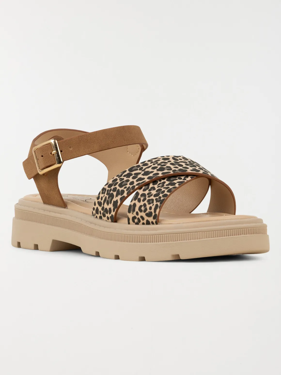Sandales brides léopard fille (31-36)