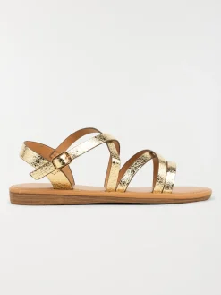 Sandales brides texturées femme (36-41)