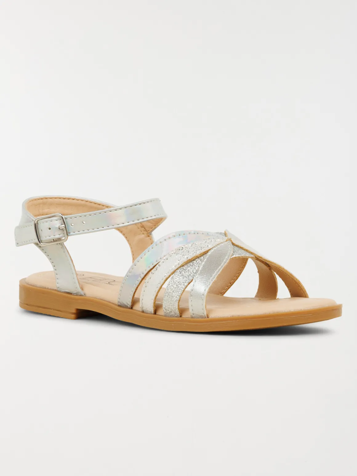 Sandales coloris argent fille (31-36)