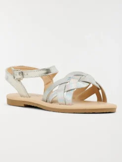 Sandales coloris argenté fille (31-36)