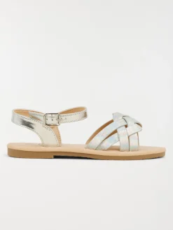 Sandales coloris argenté fille (31-36)