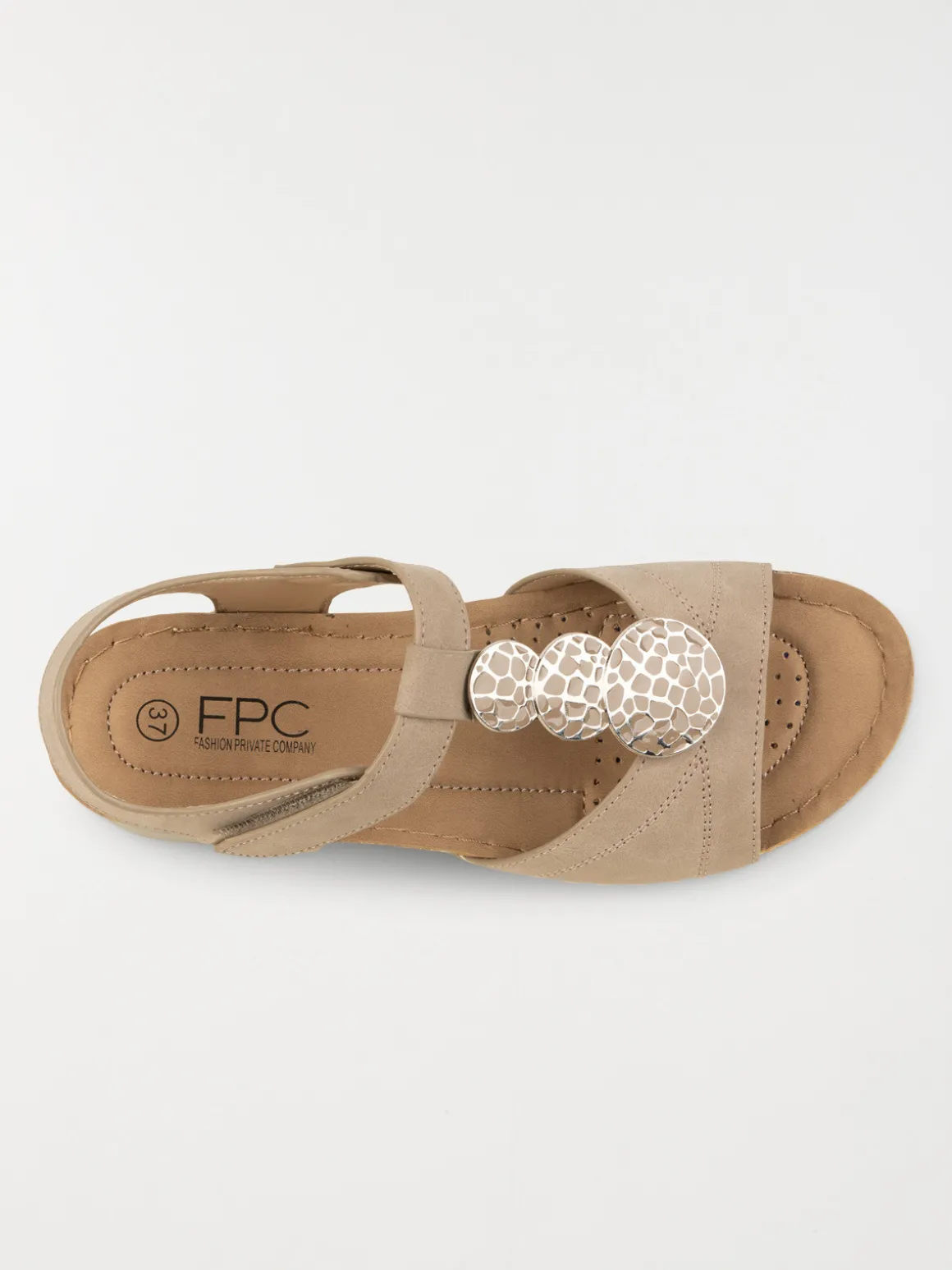 Sandales coloris beige femme (36-41)
