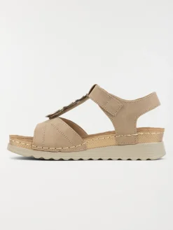 Sandales coloris beige femme (36-41)