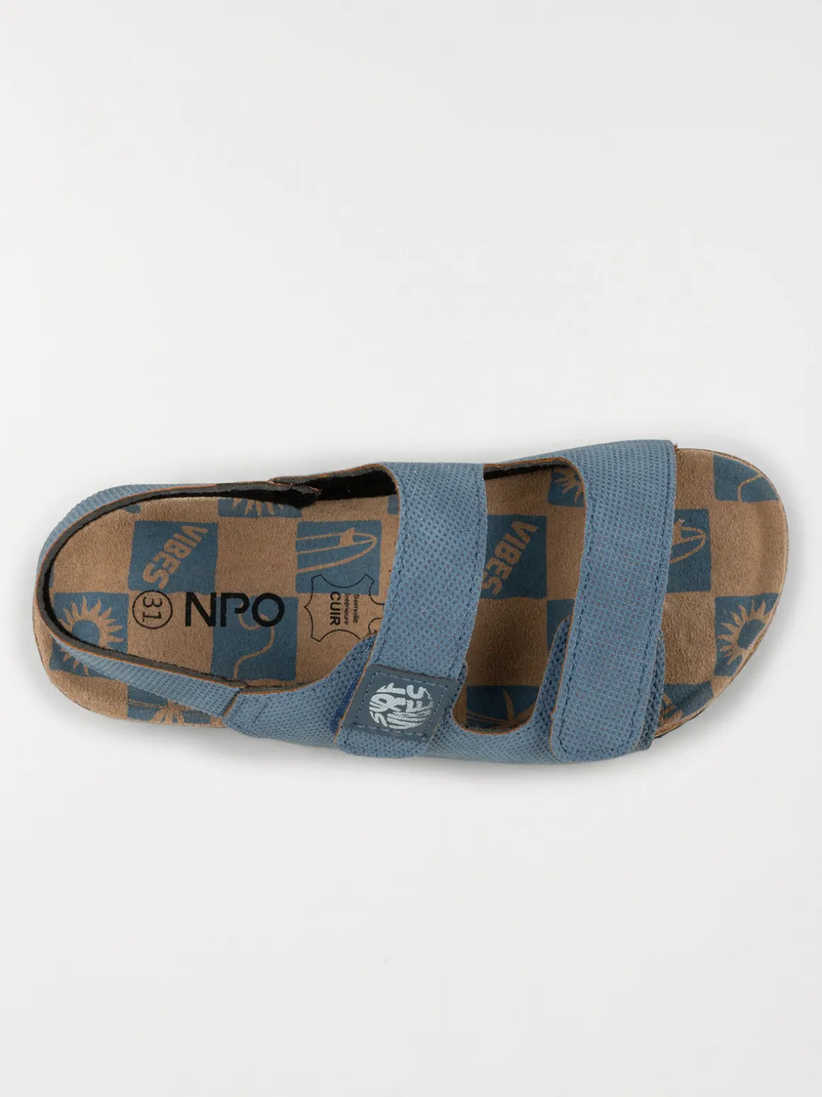 Sandales coloris bleu garçon (24-30)
