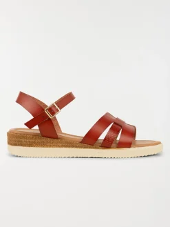 Sandales coloris camel femme (36-41)
