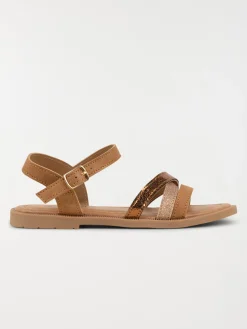 Sandales coloris camel fille (31-36)