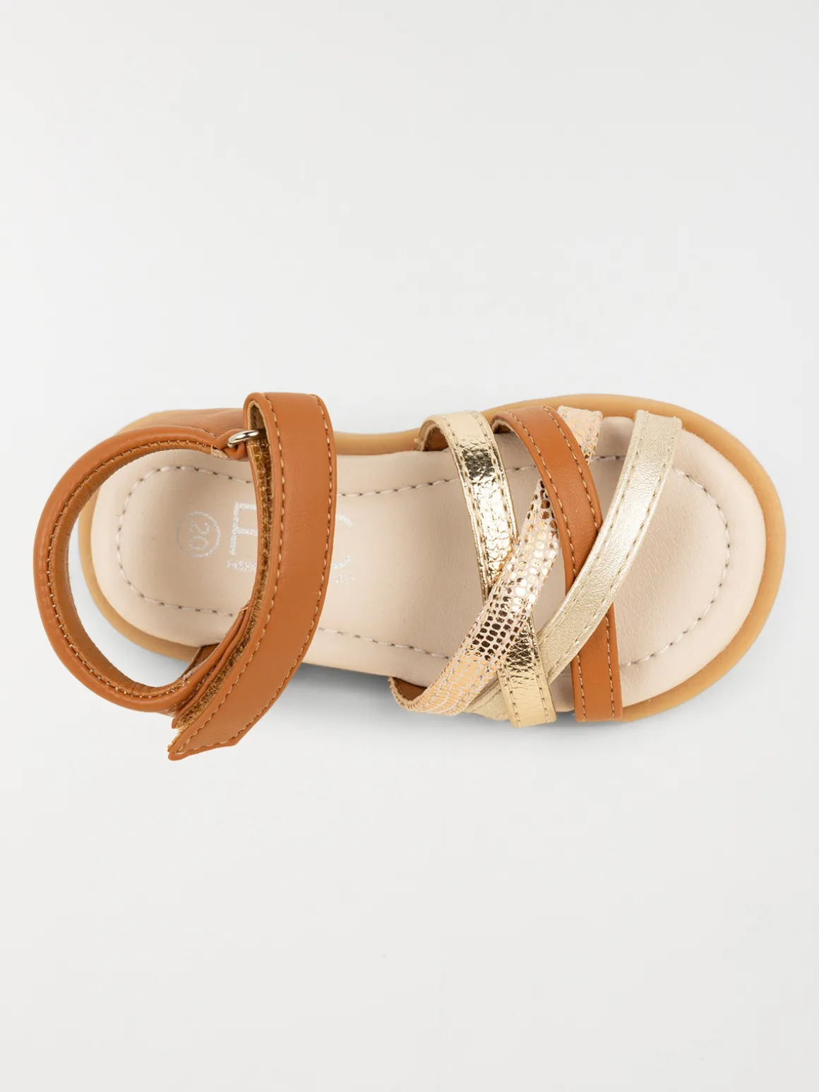 Sandales coloris camel fille (19-23)