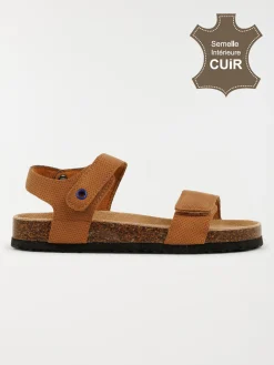 Sandales coloris camel garçon (31-35)