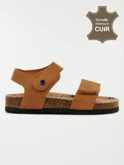 Sandales coloris camel garçon (24-30)
