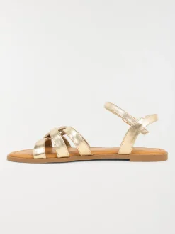 Sandales coloris doré femme (37-42)