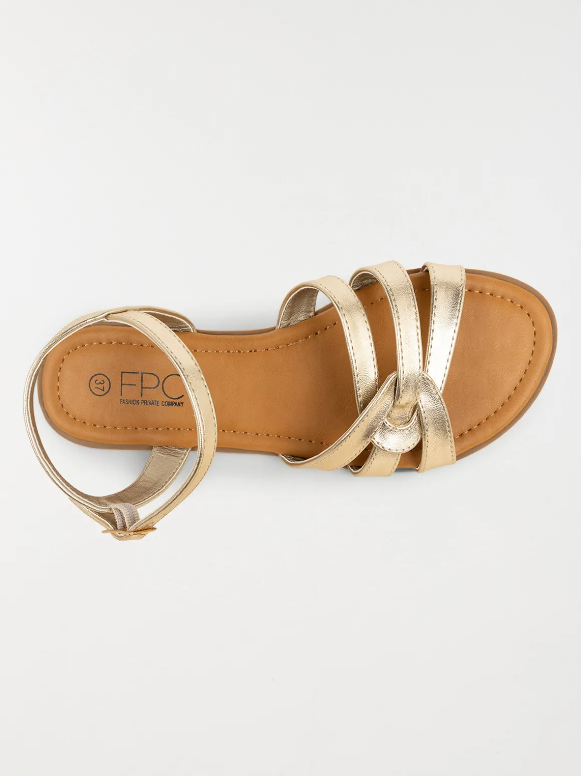 Sandales coloris doré femme (37-42)