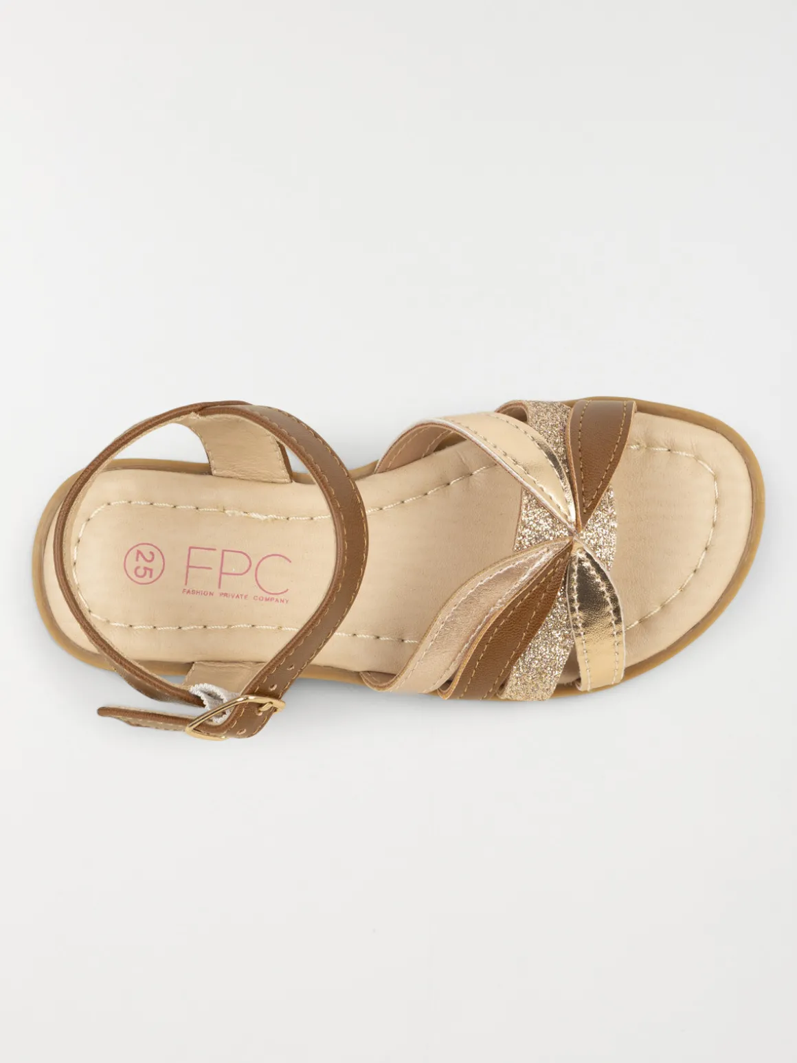 Sandales coloris marron fille (24-30)