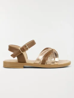 Sandales coloris marron fille (24-30)