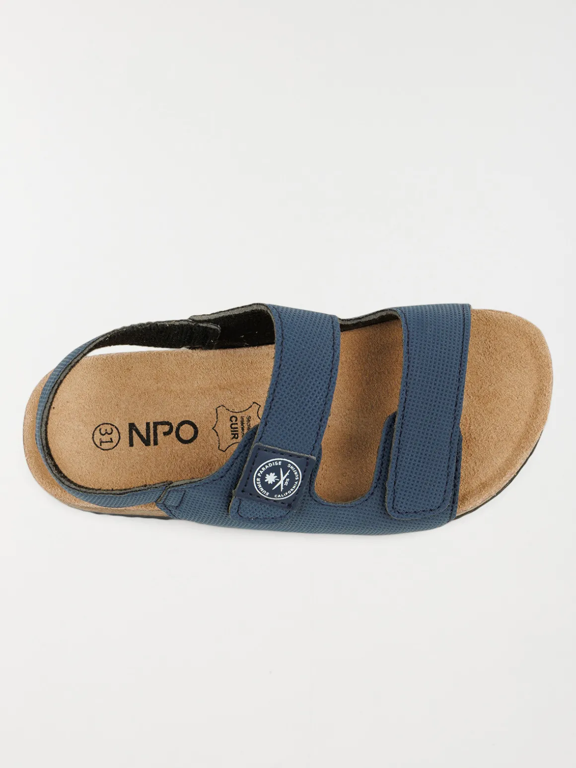 Sandales coloris navy garçon (31-35)