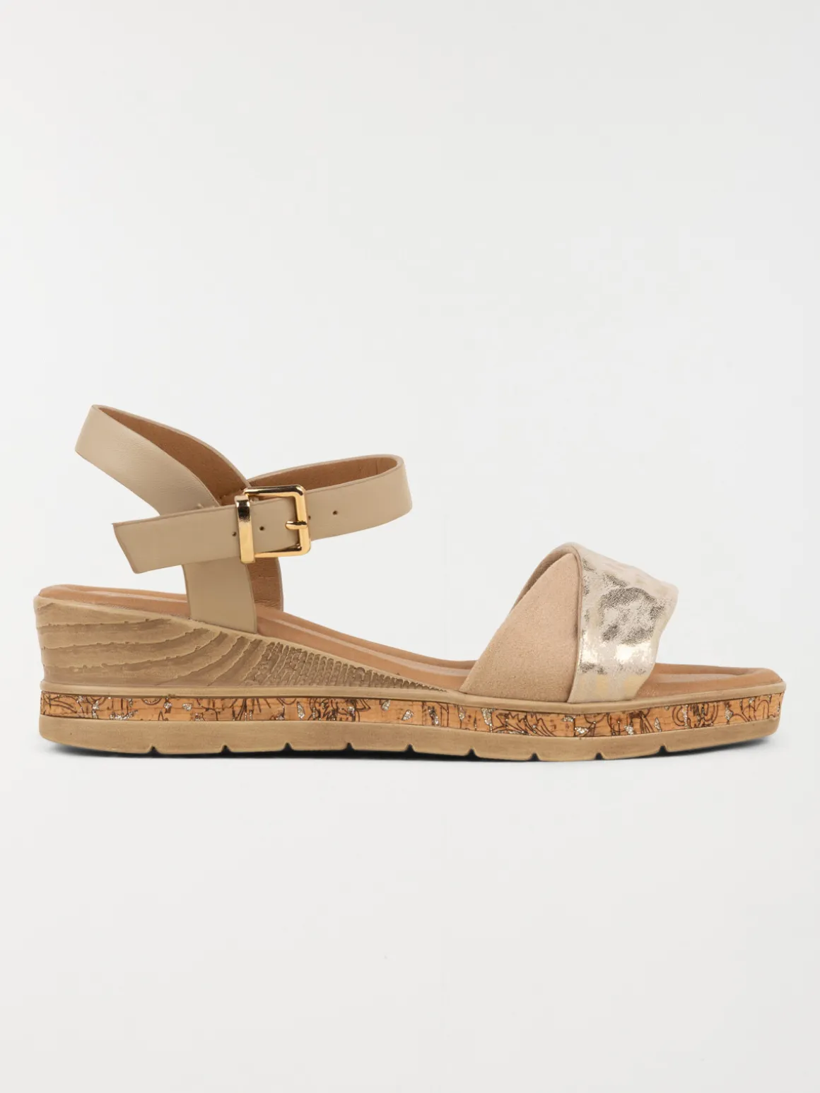 Sandales coloris taupe femme (36-41)