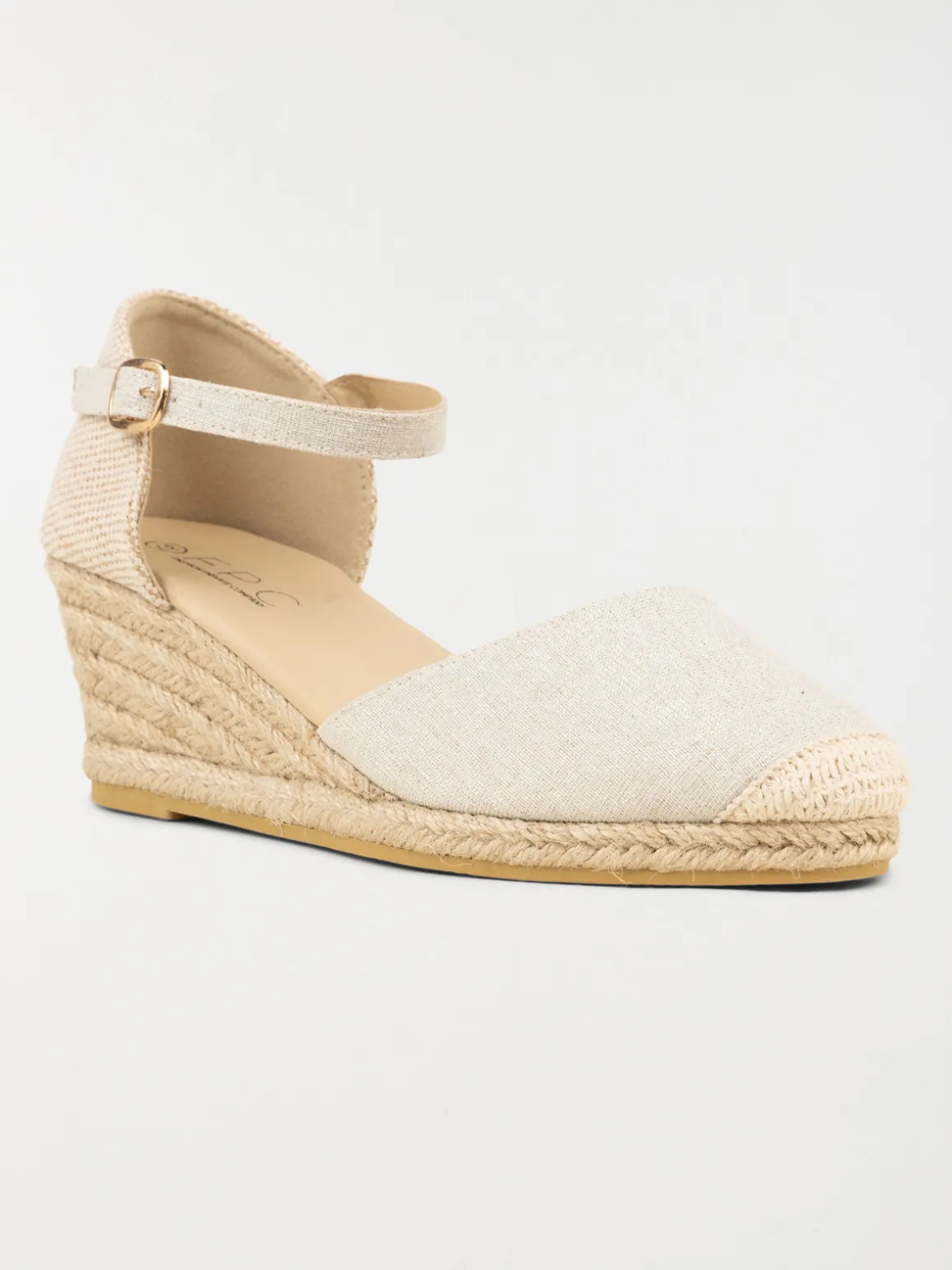 Sandales compensées beige femme (36-41)