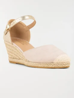 Sandales compensées beige femme (36-41)