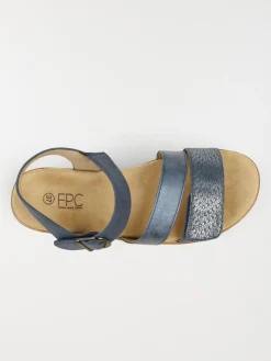 Sandales compensées bleues femme (36-41)