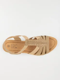 Sandales compensées femme strass (36-41)