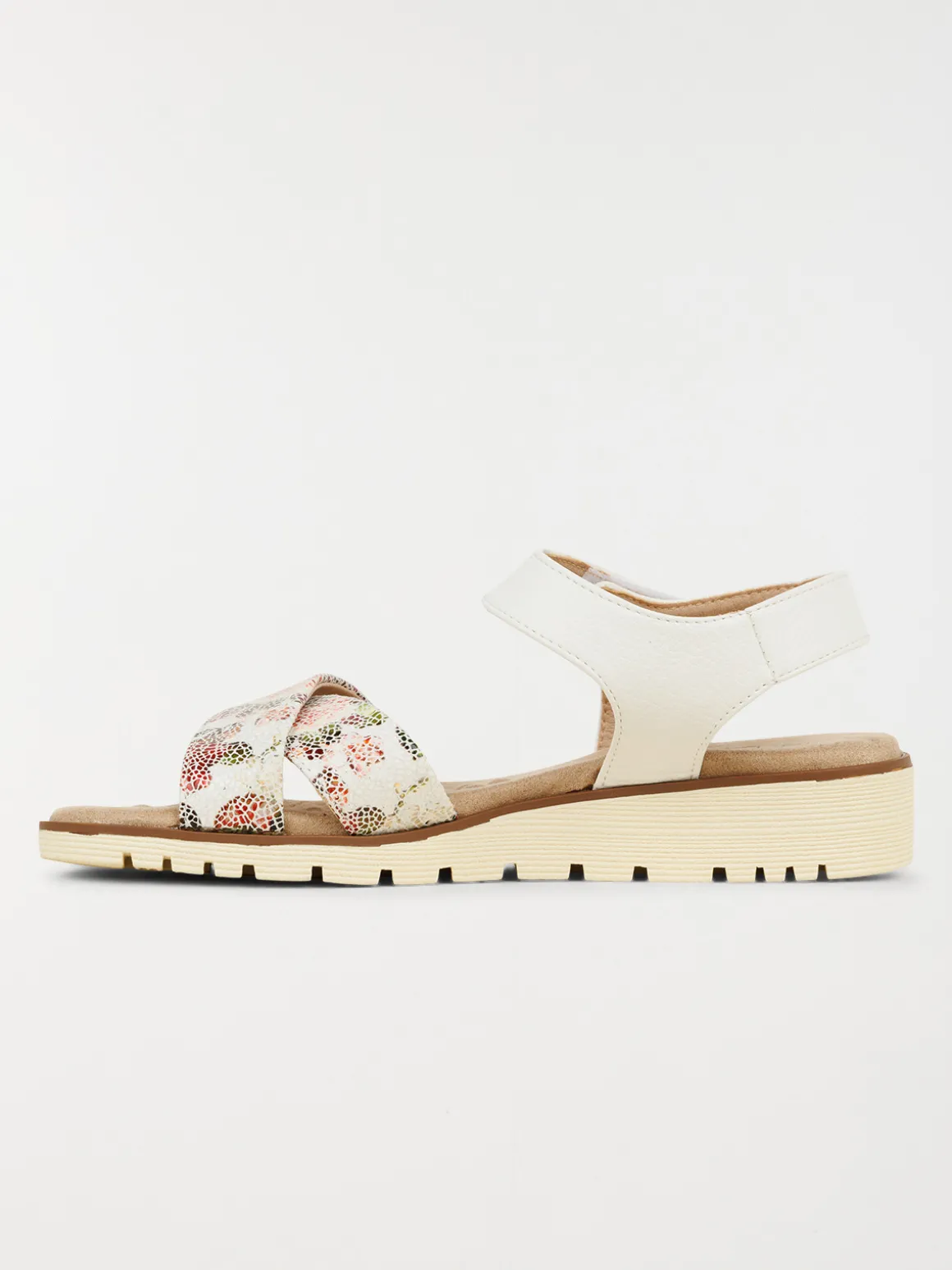 Sandales compensées fleurs femme (36-41)