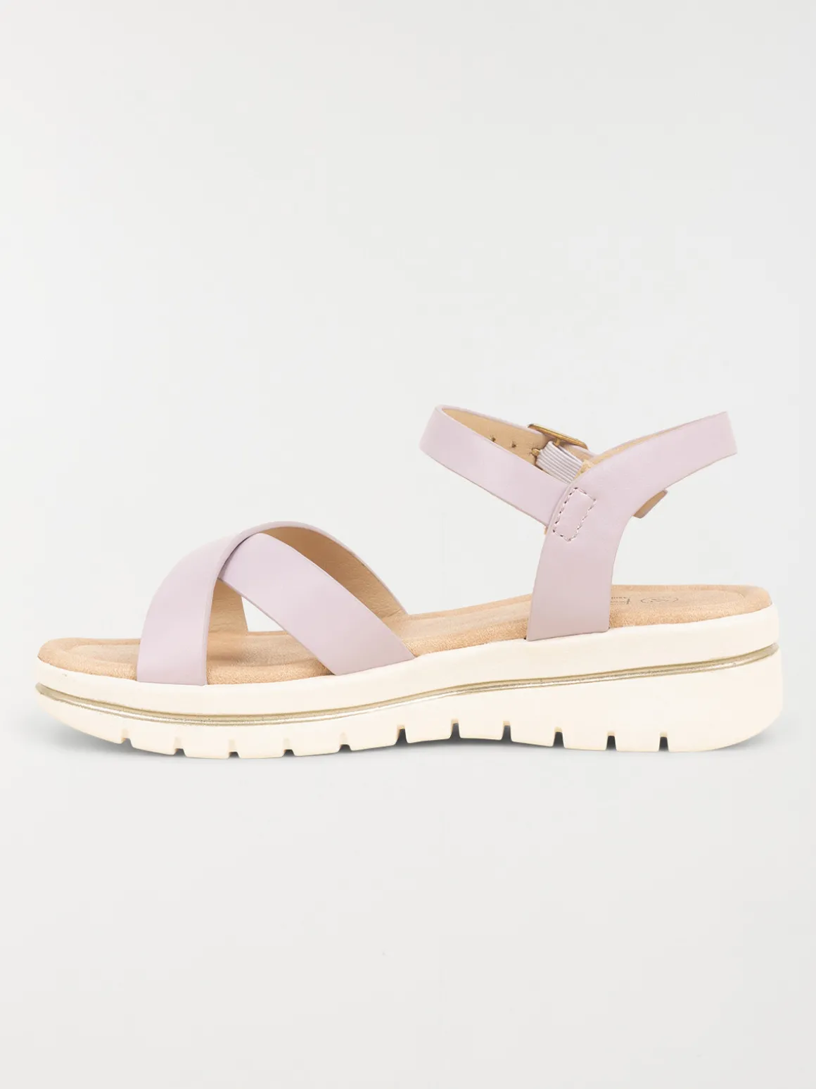 Sandales compensées lilas fille (31-36)