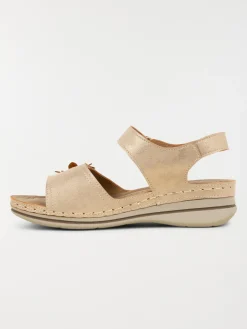 Sandales conforts dorées femme (36-41)