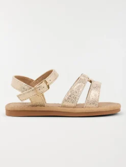 Sandales dorées coeur fille (24-30)